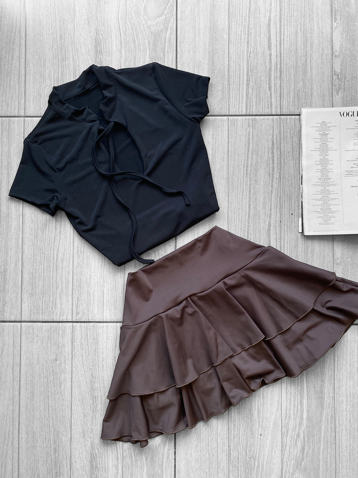 Falda short vuelos
