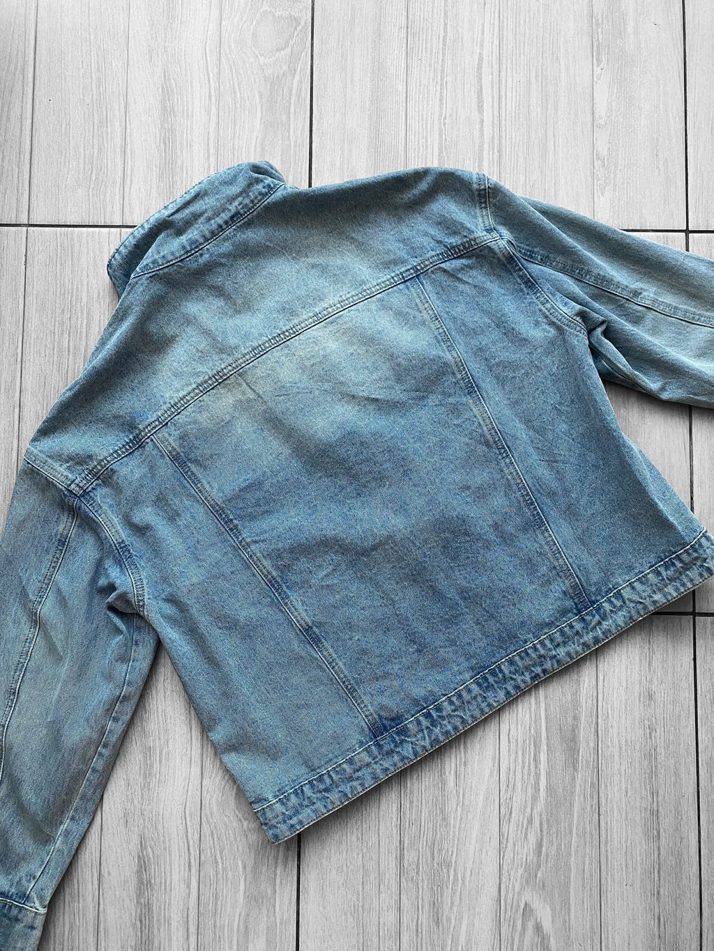 Chaqueta asimétrica denim