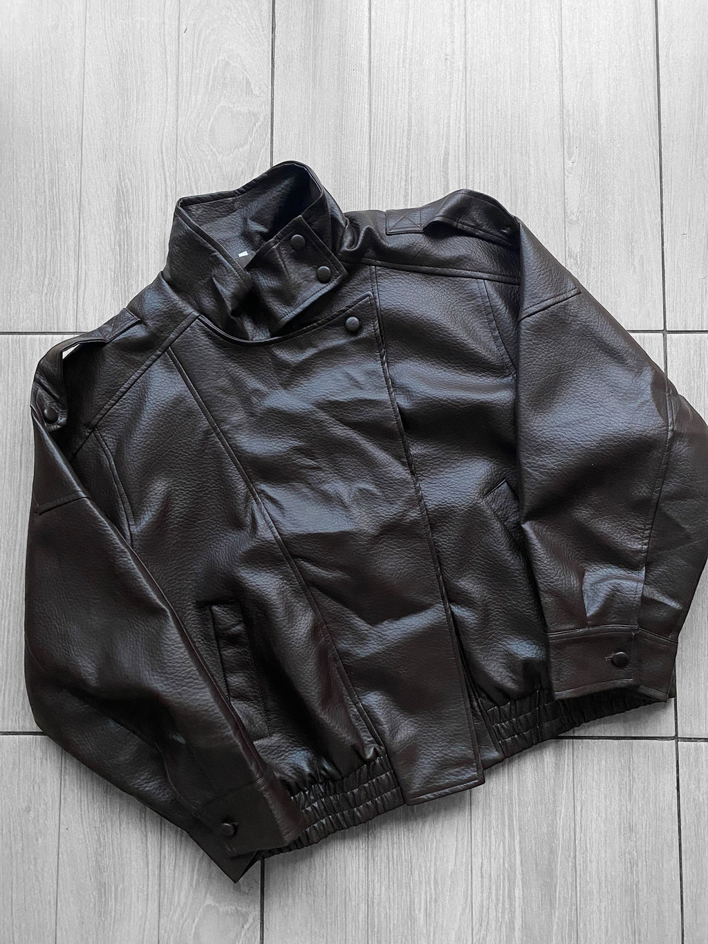 Chaqueta biker eco cuero