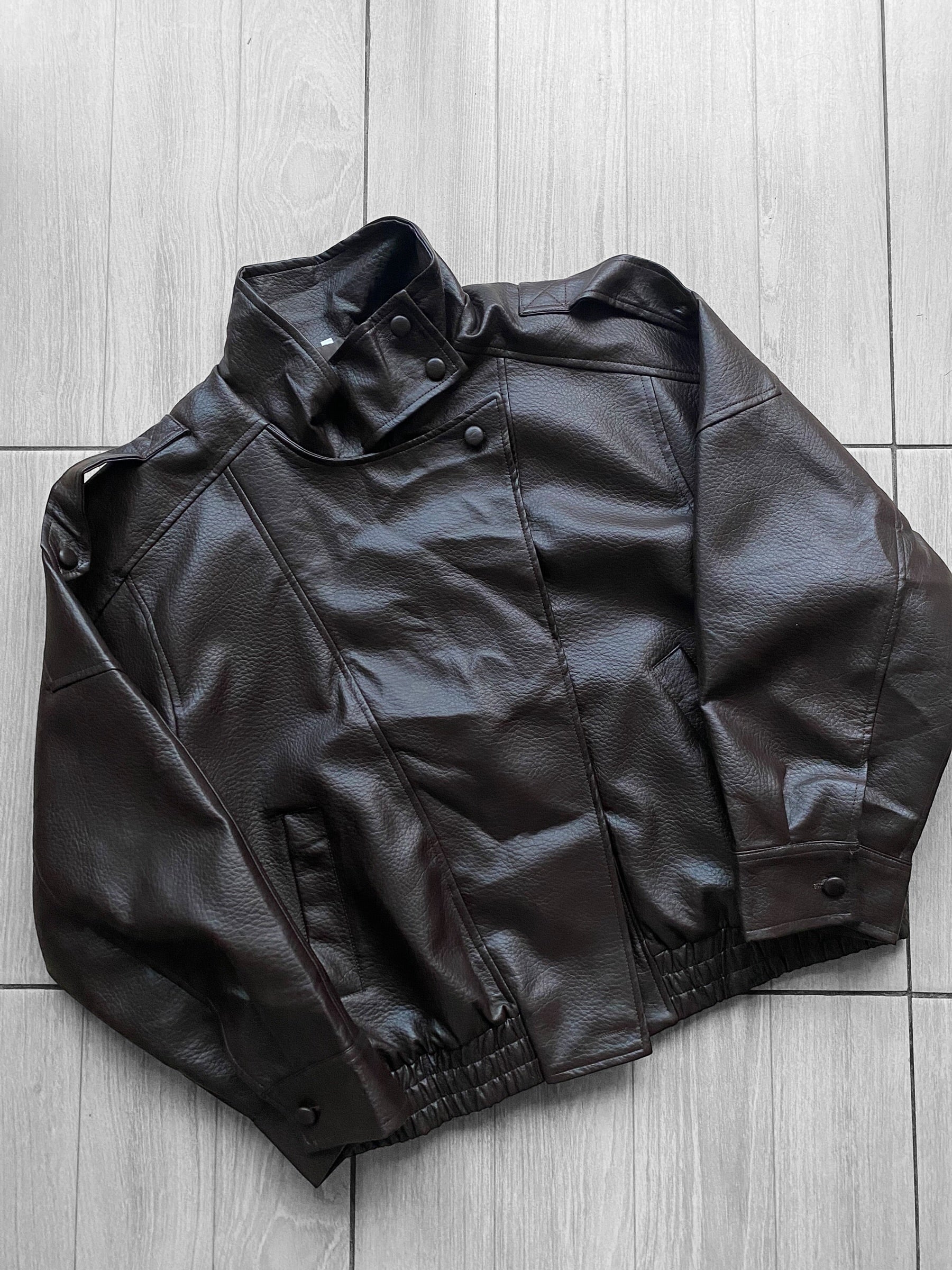 Chaqueta biker eco cuero