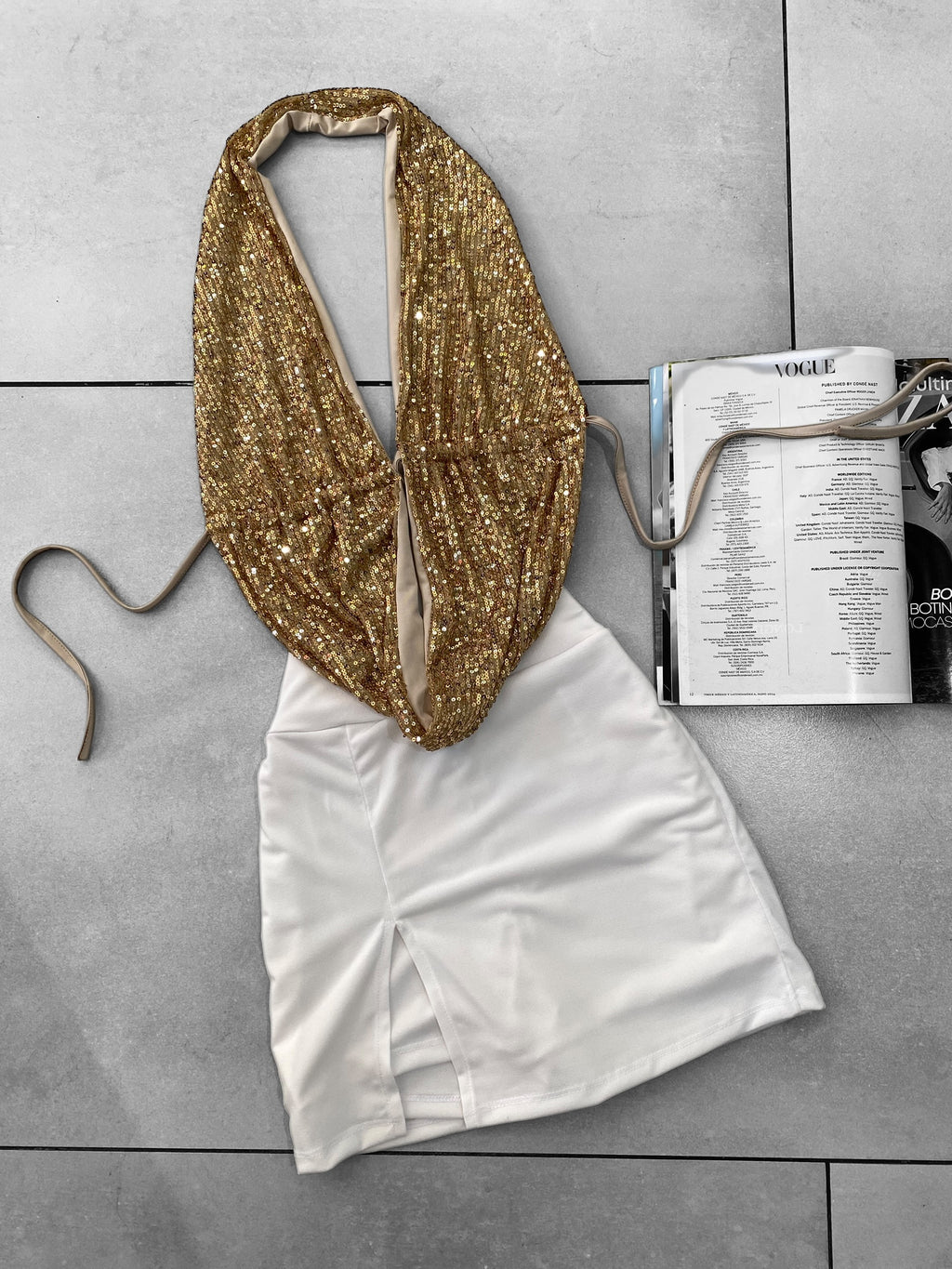 Falda tajo con short por dentro