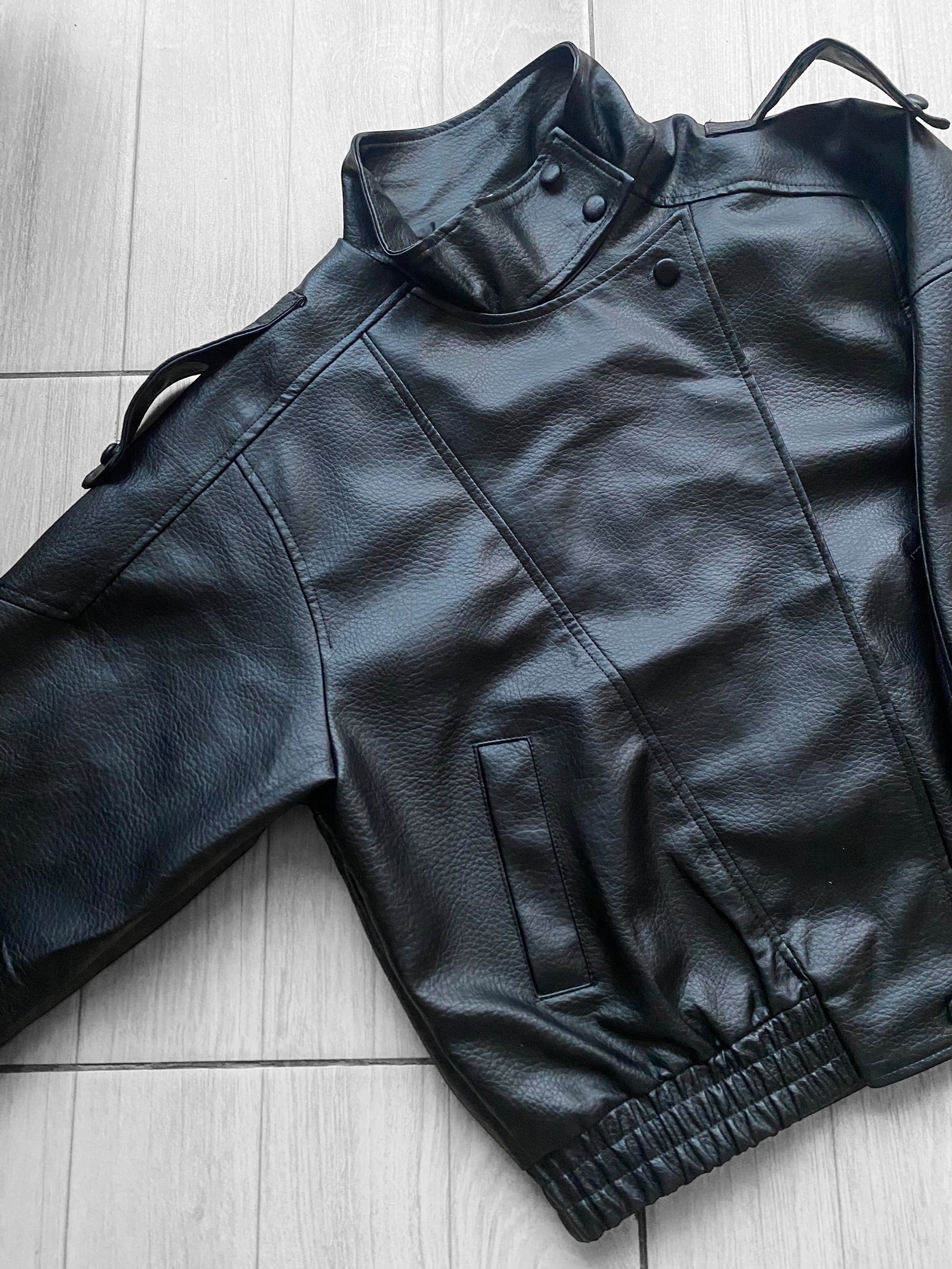 Chaqueta biker eco cuero