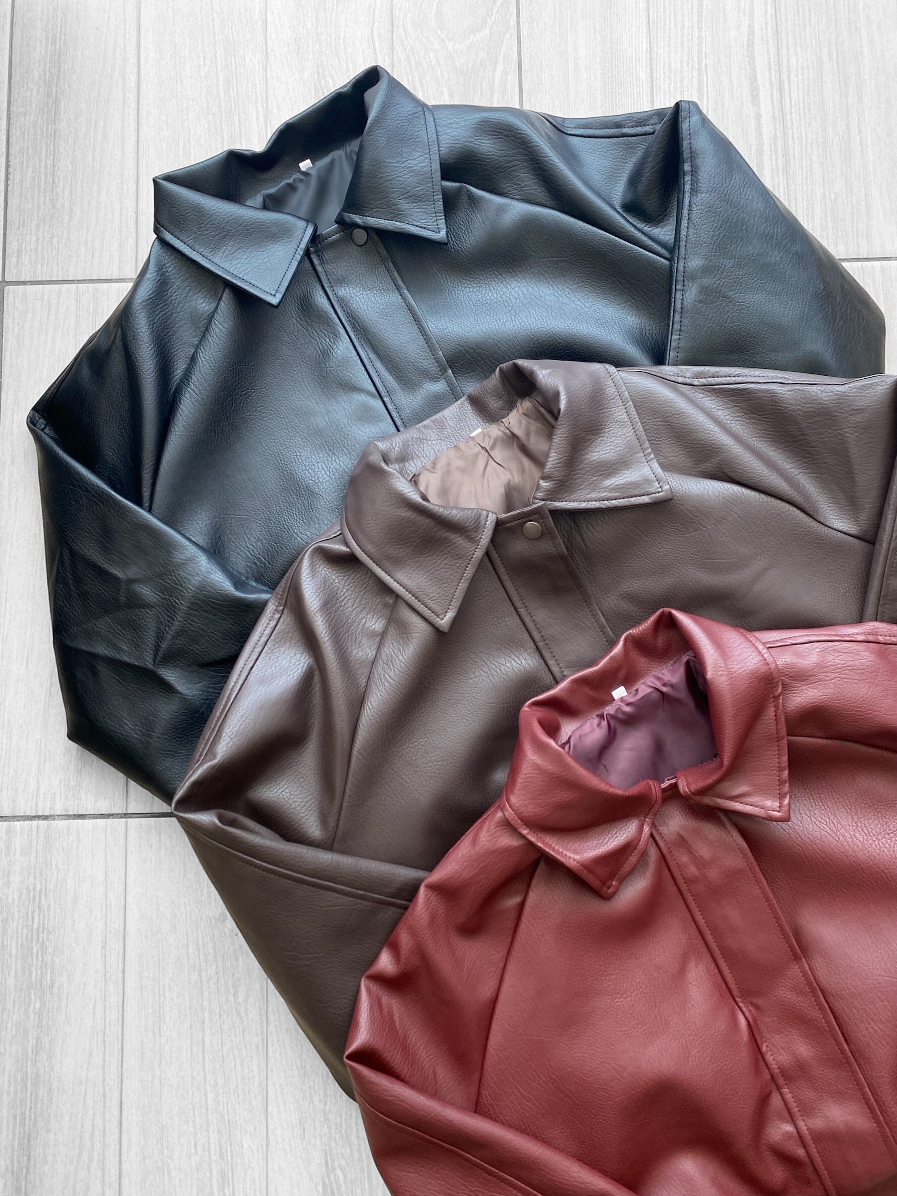 Chaqueta eco cuero