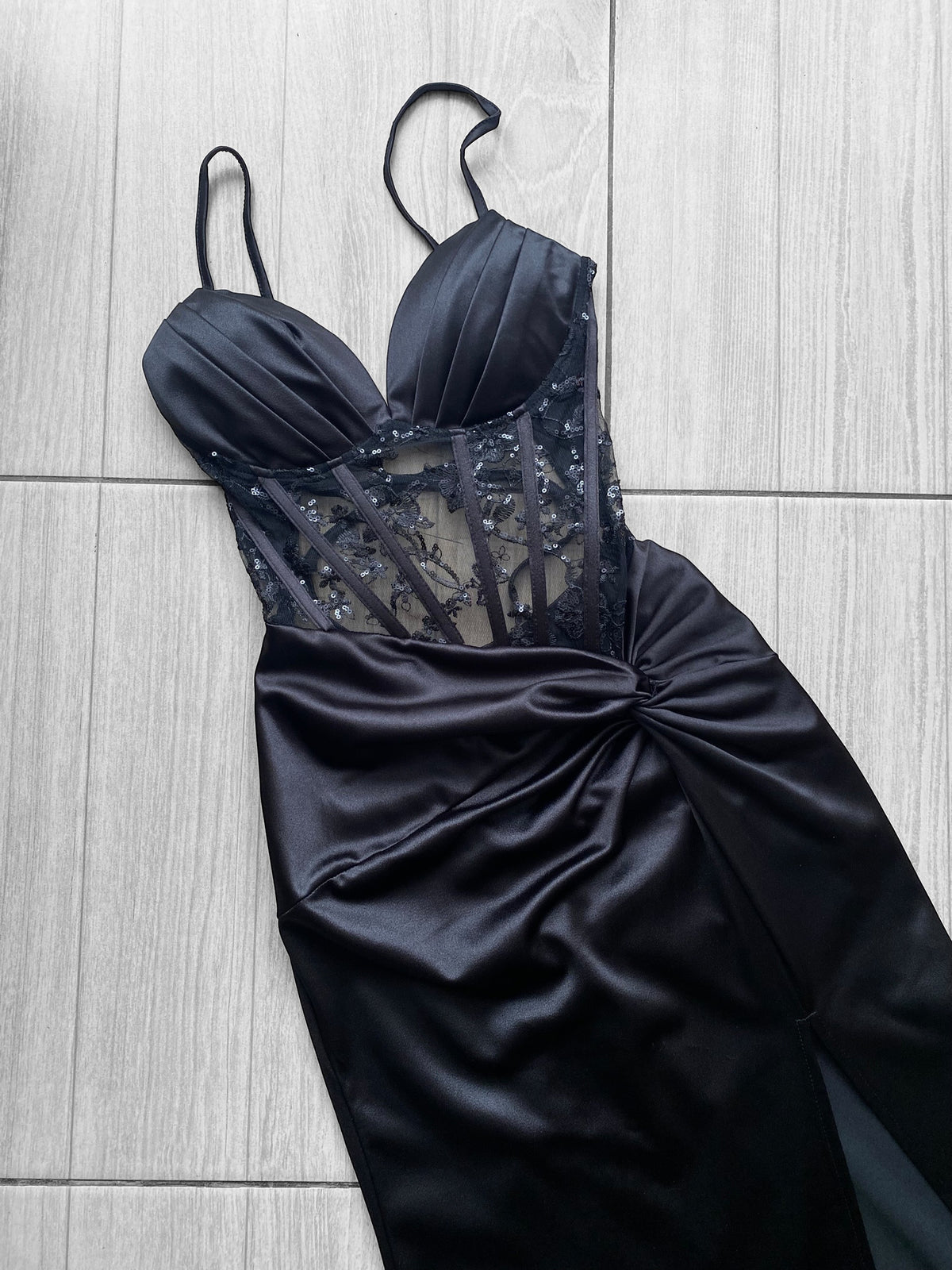 Vestido de gala corset