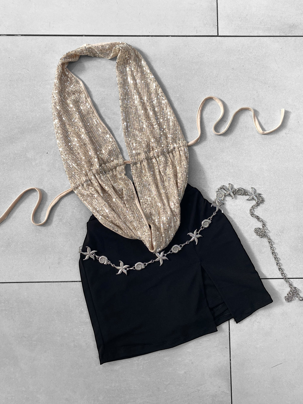 Falda tajo con short por dentro