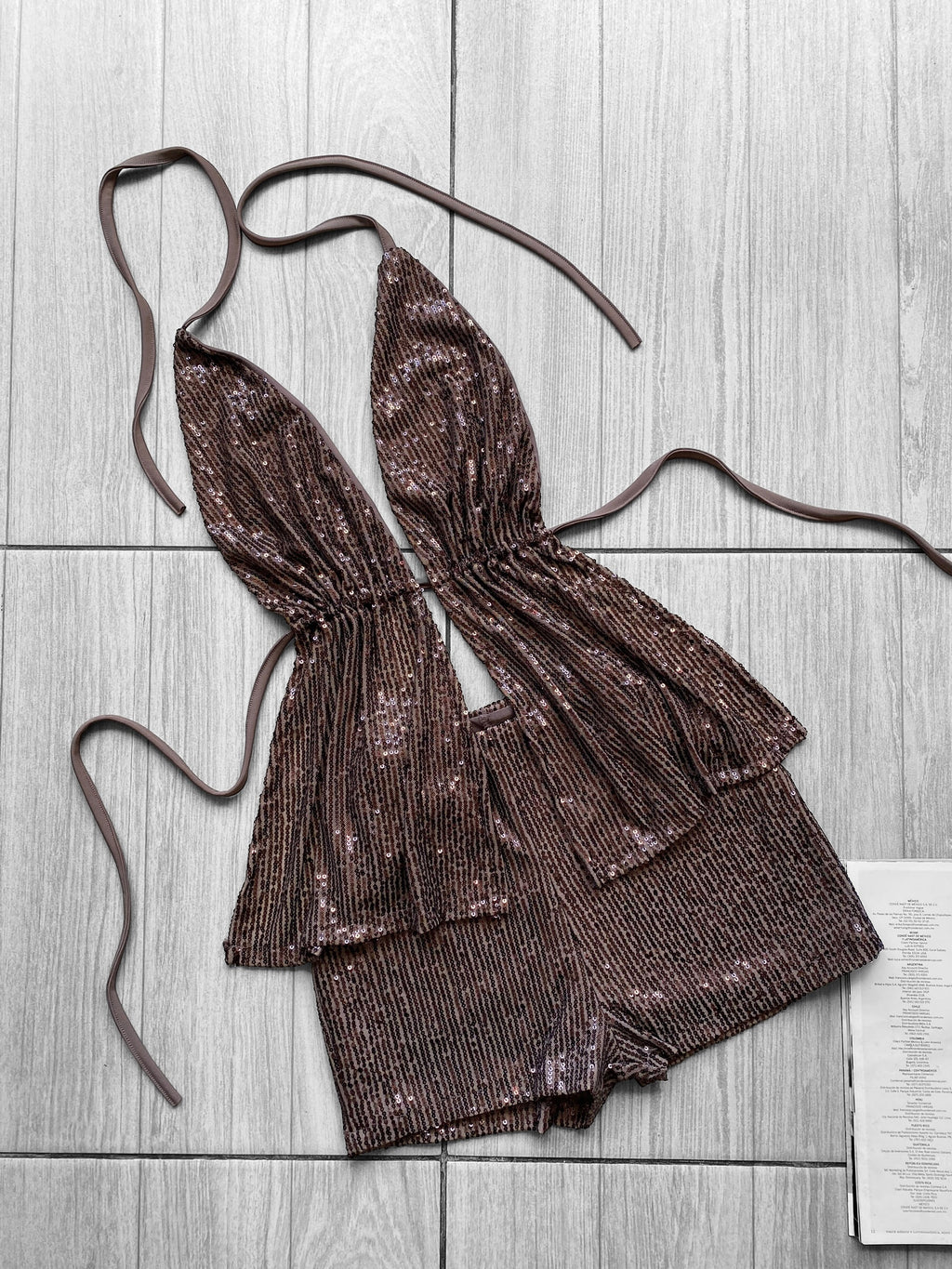 Short lentejuelas