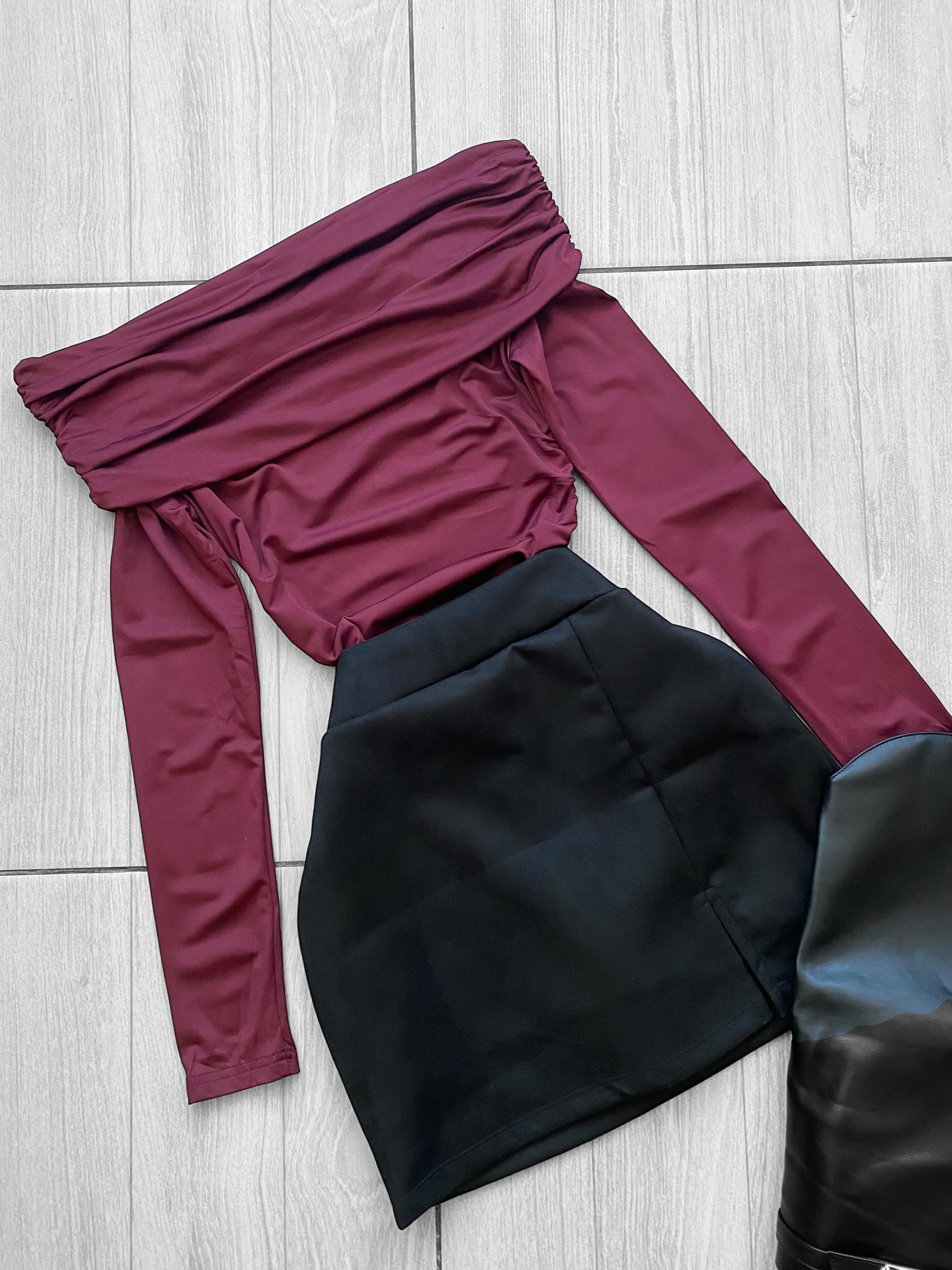 Falda con short gamuza