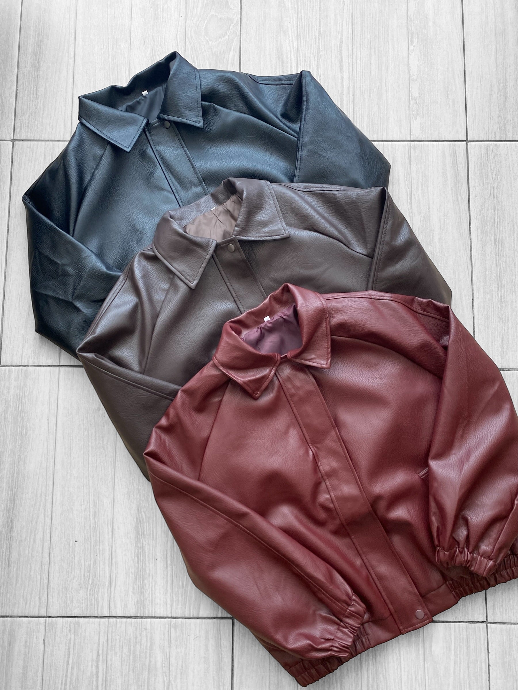 Chaqueta eco cuero