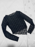 Polera encaje en punta