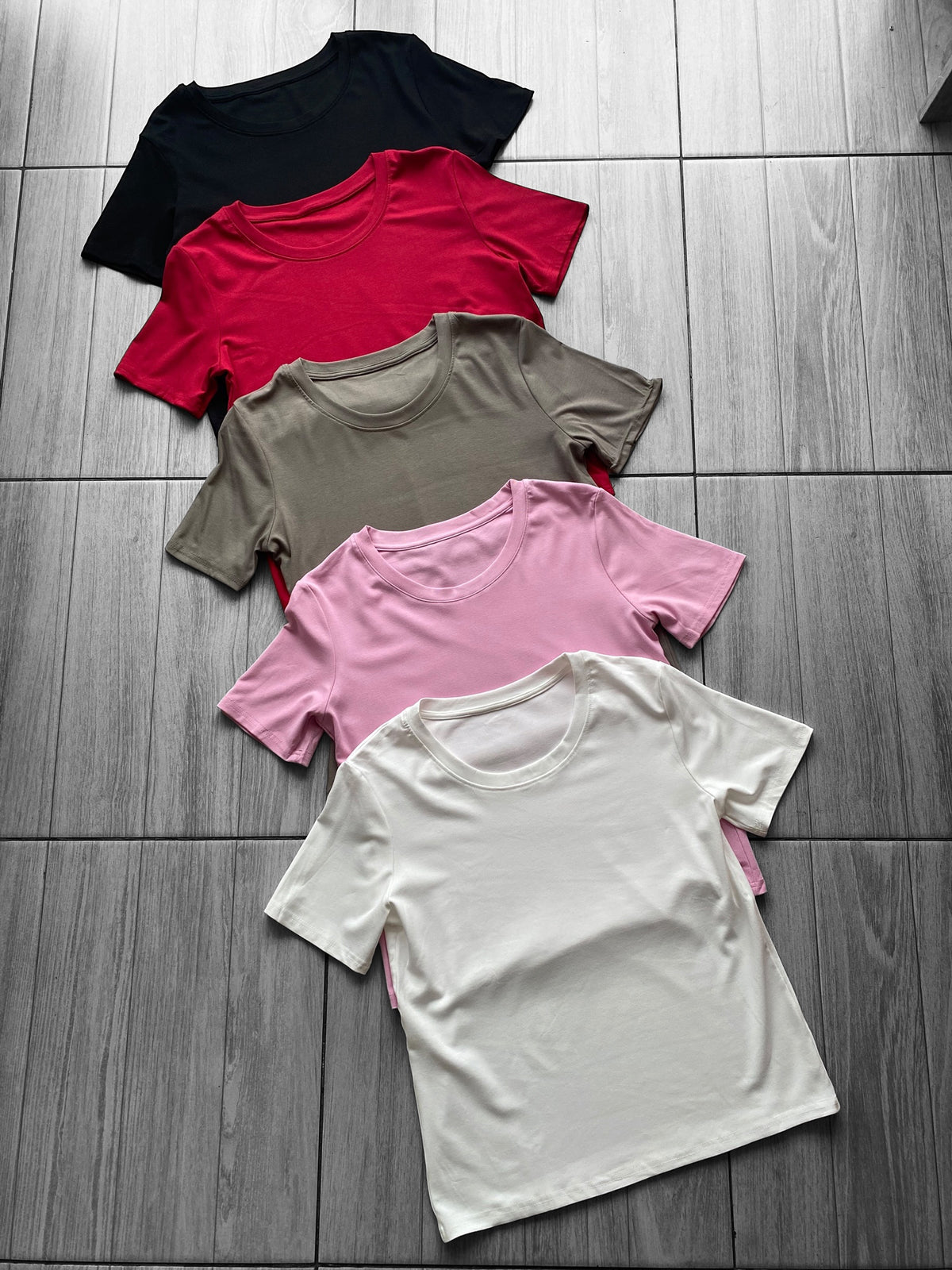Polera básica algodón