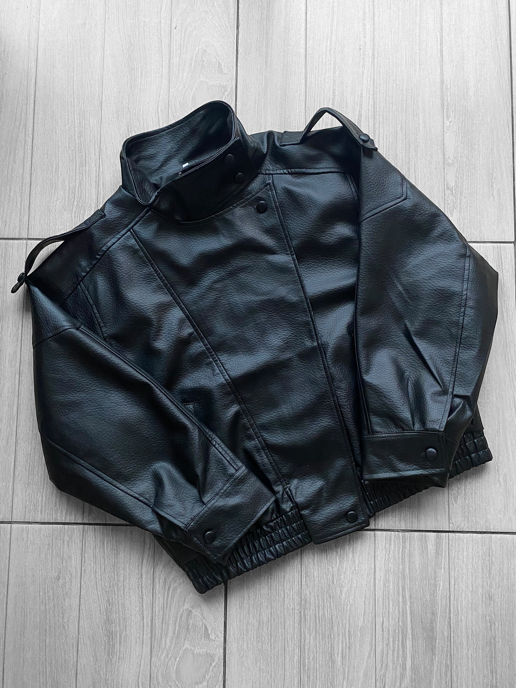 Chaqueta biker eco cuero