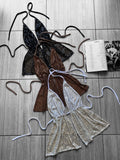 Top mariposa lentejuelas